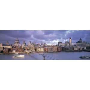  London Millennium Footbridge, St. Pauls Cathedral, London 