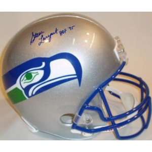 Steve Largent Autographed Helmet   Authentic