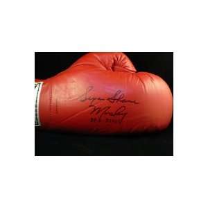 Signed Mosley, Shane Sugar Everlast Boxing Glove (Inscribed 34 0 32 