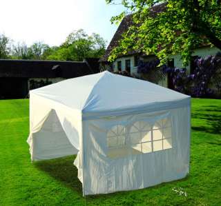   Set Pop Up Outdoor Party Tent Canopy Gazebo White W/Carry Bag  