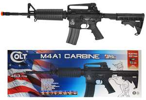 Full Metal Official Colt M4A1 AEG, 450FPS Full Auto Airsoft Gun M4 
