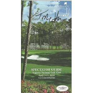 Tom Watson Signed 2010 Masters Spectators Guide Jsa Authenticated 