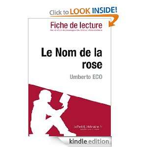 Le nom de la rose de Umberto Eco (Fiche de lecture) (French Edition)