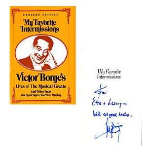 Victor Borge Autographed / Signed My Favorite Intermissions Book