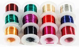   Beading Wire Wrapping Assorted Colors Artistic 26 Gauge Jewelry Making
