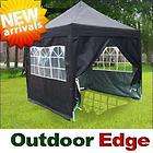 Pyramid roof EZ Pop up Gazebo Party Tent Black Waterproof