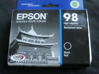 Genuine Epson Ink Printer T0981 98 T098120 BLACK Artisan 700 710 800 