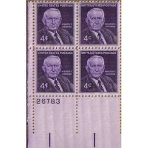  1960 WALTER F. GEORGE ~ DEMOCRAT SENATOR #1170 Plate Block 