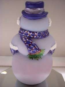   SNOWMAN CPL BLUE BURMESE Periwinkle & Lavender Pearl Attire OOAK