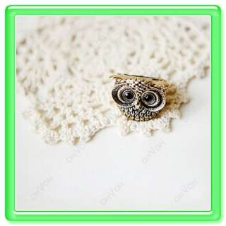 Vintage Cute Owl Bird Jewelry Pendant Ring Girl Gift UK  