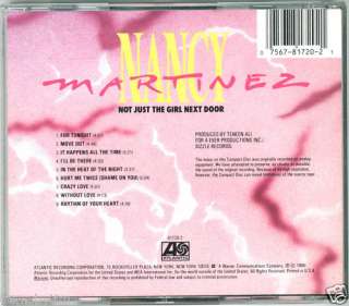 Nancy Martinez NOT JUST THE GIRL NEXT DOOR Mint CD 1986  