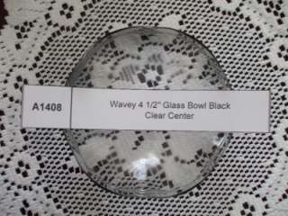 Glass Bowl Wavey 4 1/2 Glass Tart Warmer 7 Colors  