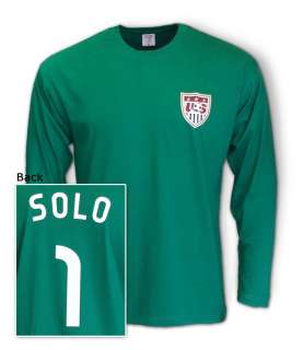 Hope Solo Jersey Shirt USA women soccer Goalkeeper  
