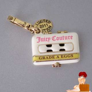   Boxed Juicy Couture 2011 Ltd Ed Easter Eggs Gold Charm YJRU4797  