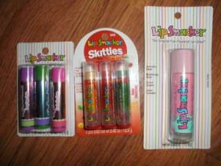 lip smackers ~ 3 sets~ Skittles ~ cotton candy  