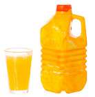 orange juice bottle  