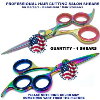 Titanium Rainbow Hair Cutting Shears Scissors 7T3  