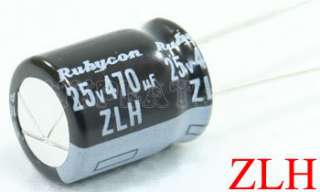 10 PCS RUBYCON Electrolytic Capacitor 470uF 25V 105C  