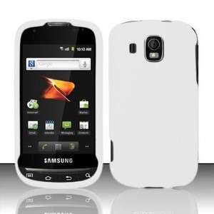 Rubberized White HARD Protector Case Phone Cover for Samsung Transform 