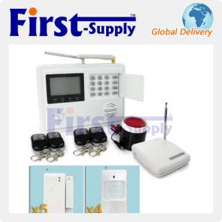 Wireless Wired GSM SMS Intrude Security Alarm System Auto dial Defense 