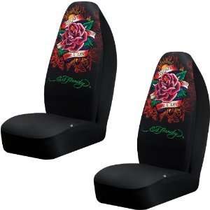 Ed Hardy Dedicated to the One I Love Seat Covers (Pair 