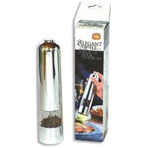  One Touch Electric Automatic Pepper Mill Salt Grinder 