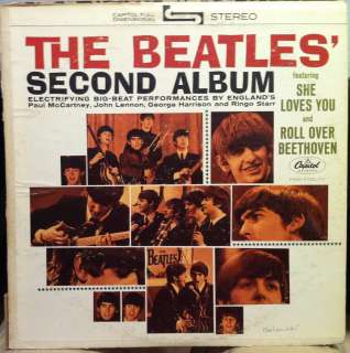 THE BEATLES second album LP ST 2080 VG 1964 Stereo Record APPLE 2nd 