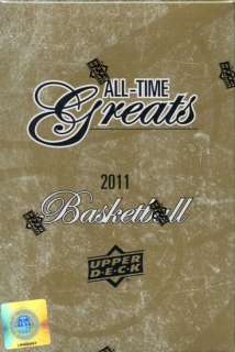 2011/12 Upper Deck All Time Greats Basketball Hobby Box  