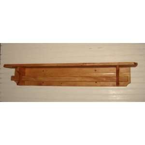  Wall Quilt Rack with Shelf   Holder Hanger 50 1/2 Wood 