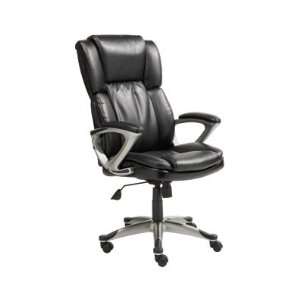  Premium EZ Executive Leather High Back Chair, Black