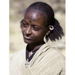  Tigray Woman Has a Cross of the Ethiopian Orthodox Church 