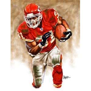  Priest Holmes 13x17 Lithograph