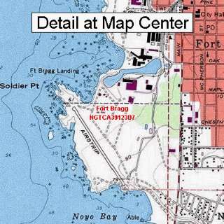 USGS Topographic Quadrangle Map   Fort Bragg, California 