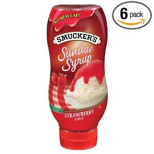Smuckers Sundae Syrup? Strawberry Flavored Syrup, 20 Ounce (Pack of 