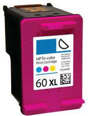 HP 60XL Color Printer Ink cartridge CC644W HP 60 XL  