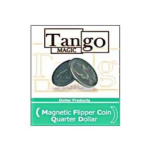  Flipper Quarter Magnetic Tango Coins Magic Trick Money 