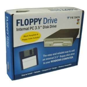  Black floppy drive 3.5 1.44 internal retail pack with 