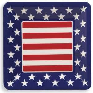  By Creative Converting Patriotic Square Plastic Tray 