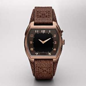  Fossil Big Tic Brown Leather Strap 50M Mens Watch 
