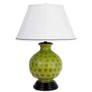  Frederick Cooper Spring Tortoise Green Porcelain Table Lamp 
