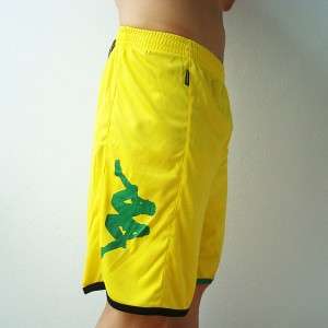 KAPPA Mens Football Soccer Jersey Shorts Yellow M L XL  