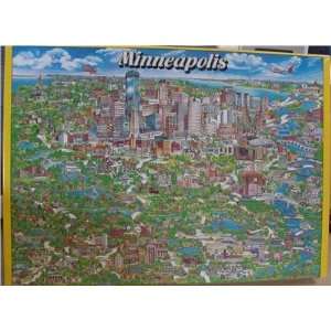  Vintage City of Minneapolis Minnesota 504 pc Jigsaw Puzzle 