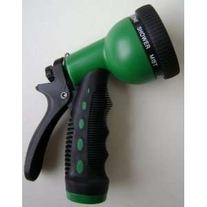  9 Pattern Spray Hose Nozzle Pistol   Green   Great for 