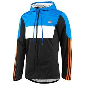 Adidas M10 Marathon Climaproof Hooded Running Jacket Track Top Black 
