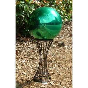   Green Stainless Steel Gazing Globe (8 inch) Patio, Lawn & Garden