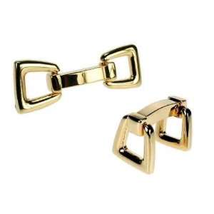  Gold plated stirrup cufflinks Jewelry