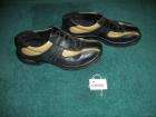Black & Tan Ecco Size 38 Ladies Golf Shoes With Ecco Insoles GA745 