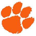 BiG Orange CLEMSON Tigers Paw WALL Accent MURAL STICKER