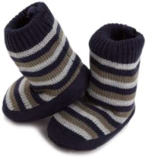  Carters Hosiery Baby boys Newborn Striped Sliper Socks 