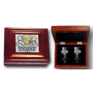  Green Bay Packers Collectors Gift Box with Two Flared 